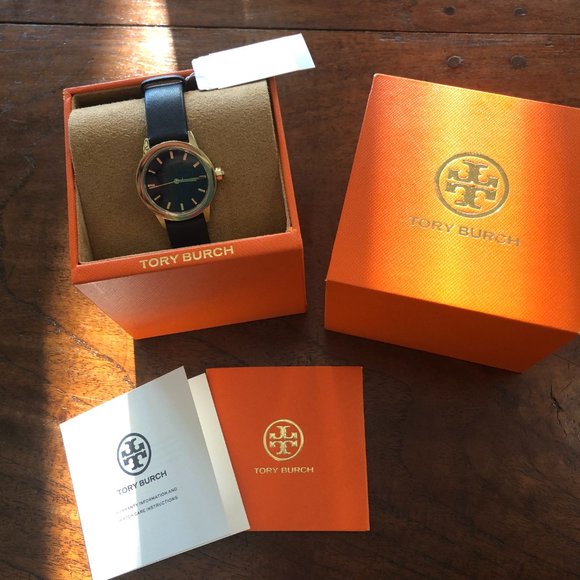 ? NEW Tory Burch Gigi Round Navy Watch main image 9